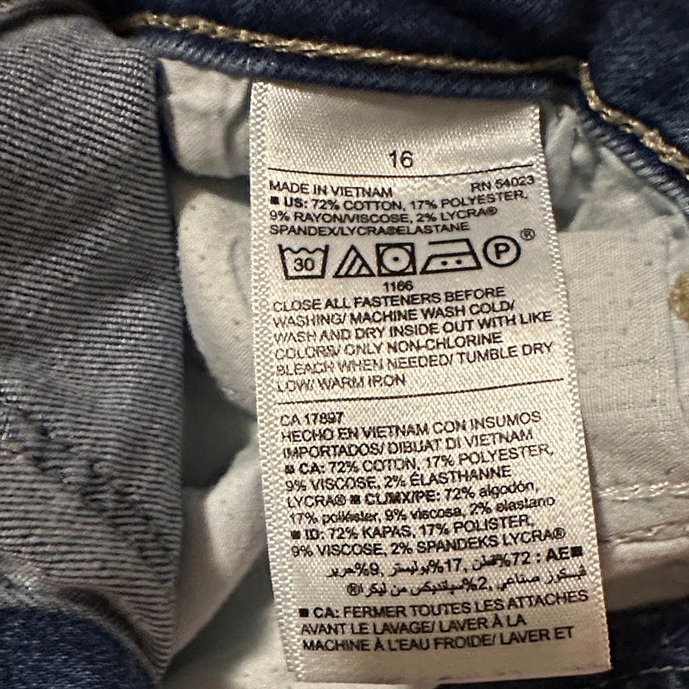 Old Navy Distressed Blue Skinny Jeans - Picture 4 of 7